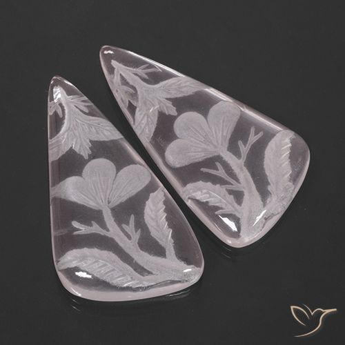 17.8ct Carved Teardrop Light Pink Rose Quartz Gem for sale 17.8ct Carved Teardrop Light Pink Rose Quartz Gem (ID: 501528)