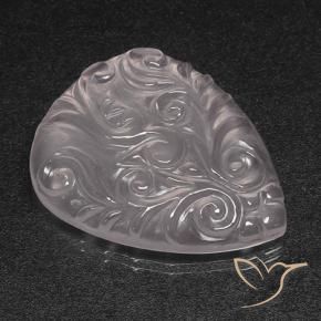 Rose Quartz Gemstone in 27.1 x 21.6 mm Size for Sale, Rose Quartz Stone in Colorless Color