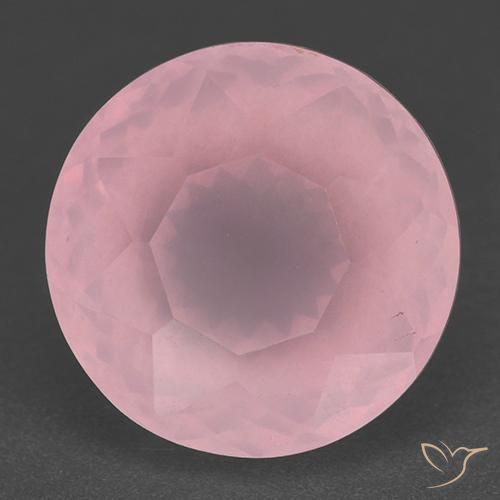 11.73ct Natural Medium Pink Rose Quartz, Round, Translucent