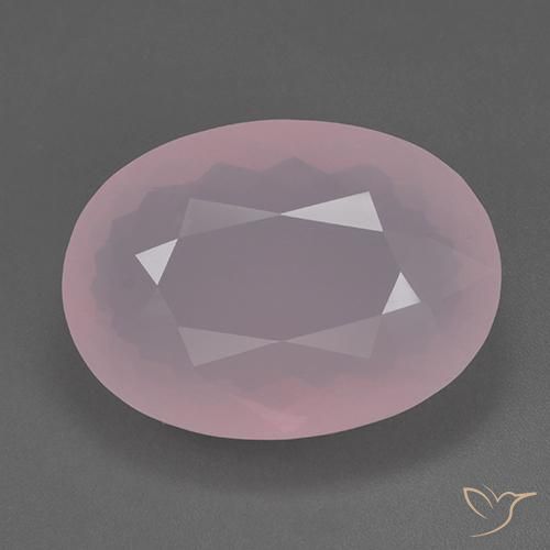 80.59ct Natural Rose Pink Rose Quartz, Oval, Transparent
