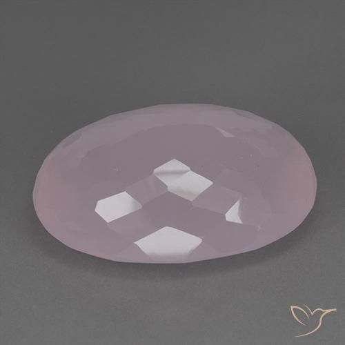 Rose Quartz Gemstone in 35.3 x 25.8 mm Size for Sale, Rose Quartz Stone in Rose Pink Color