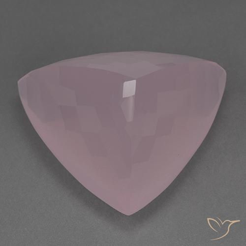 Rose Quartz Gemstone in 32.9 x 27.6 mm Size for Sale, Rose Quartz Stone in Royal Purple Pink Color