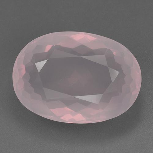 Rosa chiaro Quarzo rosa Gem - 65.3ct Ovale sfaccettato (ID: 521009)