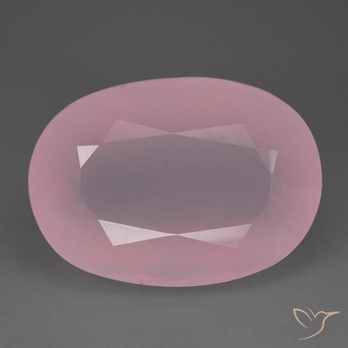 112.6 ct Oval Cut Rose Quartz, 35.6 x 25.4 mm From South Africa, Photo A