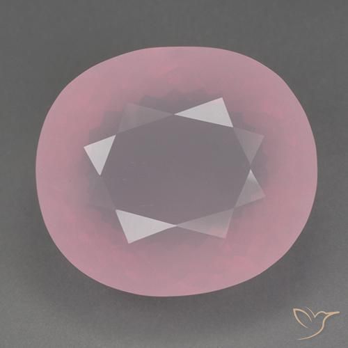 82.87ct Natural Medium Rose Pink Rose Quartz, Oval, Transparent