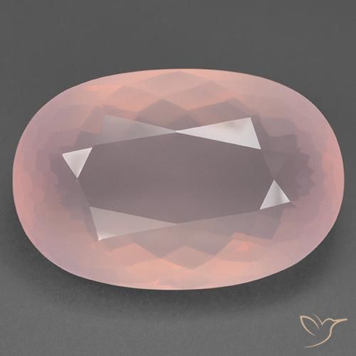 Rosado medio Cuarzo Rosa Gema - 76.8ct Forma ovalada (ID: 521467)