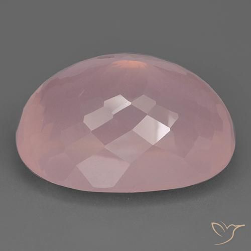 Rose Quartz Gemstone in 34.2 x 24.8 mm Size for Sale, Rose Quartz Stone in Rose Pink Color
