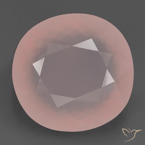 156.18 ct Oval Cut Rose Quartz, 34.4 x 33.3 mm From South Africa, Photo A