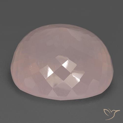 Rose Quartz Gemstone in 34.4 x 33.3 mm Size for Sale, Rose Quartz Stone in Rose Pink Color