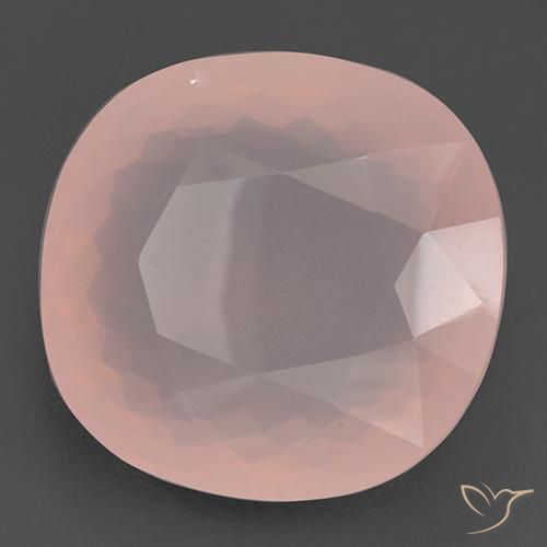 110.88 ct Pink Rose Quartz Stone, Natural Rose Quartz in Cushion-Cut Shape for Sale