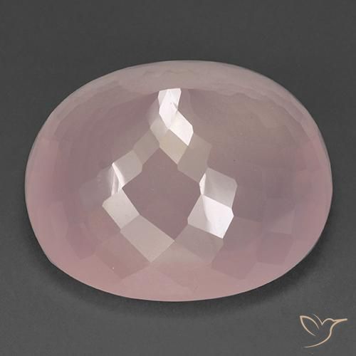 Rose Quartz Gemstone in 33 x 30.3 mm Size for Sale, Rose Quartz Stone in Light Pink Color