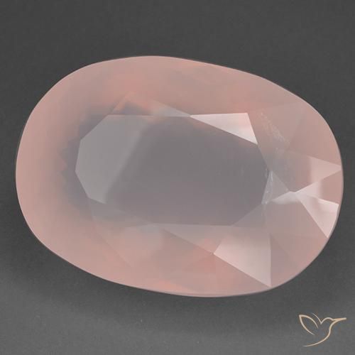 115.62 ct Pink Rose Quartz Stone, Natural Rose Quartz in Oval Facet Shape for Sale