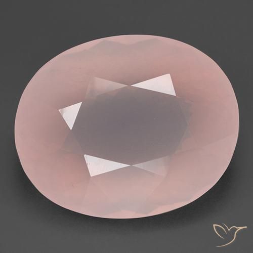 153.32 ct Oval Cut Rose Quartz, 36.6 x 29.7 mm From South Africa, Photo A
