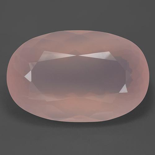 157.99 ct Pink Rose Quartz Gemstone, Rose Quartz Gem in Oval Facet Shape for Sale.
