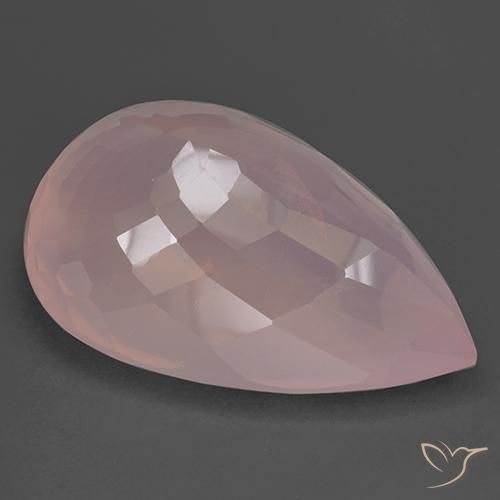 Rose Quartz Gemstone in 46 x 29.3 mm Size for Sale, Rose Quartz Stone in Rose Pink Color