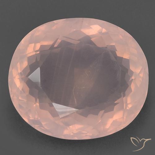 99.32ct Natural Light Pink Rose Quartz, Oval, Transparent