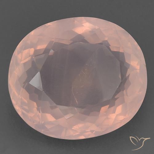 99.32 ct Pink Rose Quartz Stone, Natural Rose Quartz in Oval Facet Shape for Sale