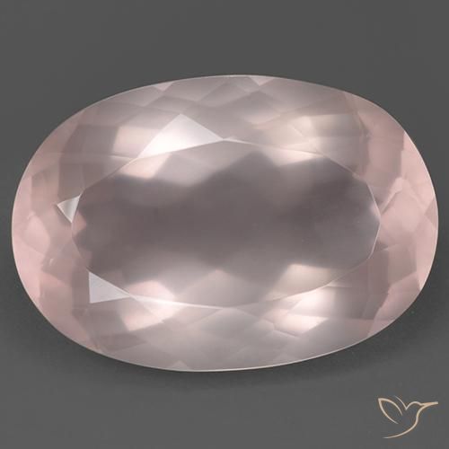 108.15 ct Oval Cut Rose Quartz, 37.9 x 26.2 mm From South Africa, Photo A
