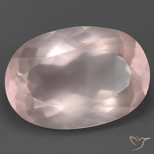 108.15 ct Pink Rose Quartz Stone, Natural Rose Quartz in Oval Facet Shape for Sale