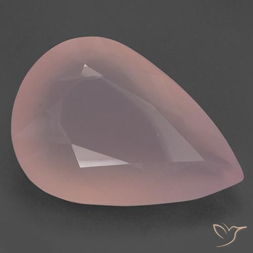 188.20 ct Pink Rose Quartz Stone, Natural Rose Quartz in Pear Facet Shape for Sale