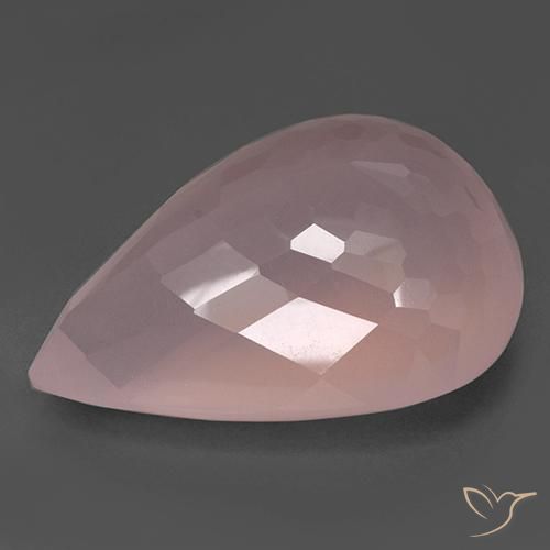 Rose Quartz Gemstone in 47.2 x 32.9 mm Size for Sale, Rose Quartz Stone in Medium Pink Color