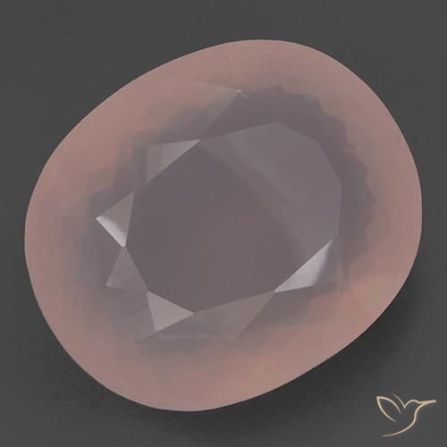 243.58 ct Pink Rose Quartz Stone, Natural Rose Quartz in Oval Facet Shape for Sale
