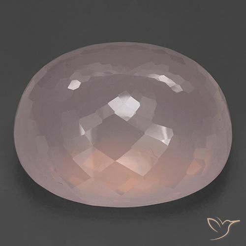 Rose Quartz Gemstone in 42.9 x 36 mm Size for Sale, Rose Quartz Stone in Rose Pink Color