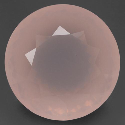 Pink Tone Rosenquarz Edelstein - 175.2ct Rund Facettenschliff (ID: 522447)