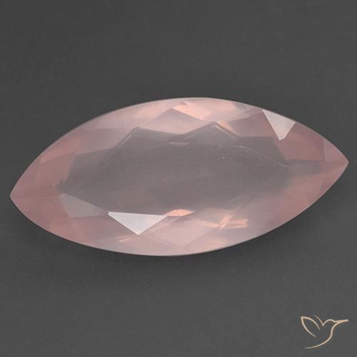 18.58ct Natural Vivid Pink Rose Quartz, Marquise, Transparent