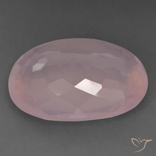 Rose Quartz Gemstone in 30 x 22 mm (calibrated) Size for Sale, Rose Quartz Stone in Medium Pink Color