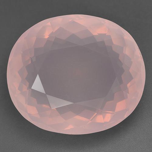 Cuarzo Rosa Rosa Forma ovalada de 26 x 22,5mm de Sudáfrica, peso de 49.7ct, piedra preciosa No tratado de forma natural en claridad Transparente, Cuarzo Rosa de 1 pieza: el color es Rosado coral, dureza Mohs de 7 Adecuado para joyas de uso diario, Photo A