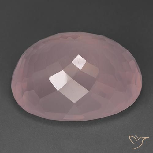 Rose Quartz Gemstone in 27.7 x 21.9 mm Size for Sale, Rose Quartz Stone in Rose Pink Color