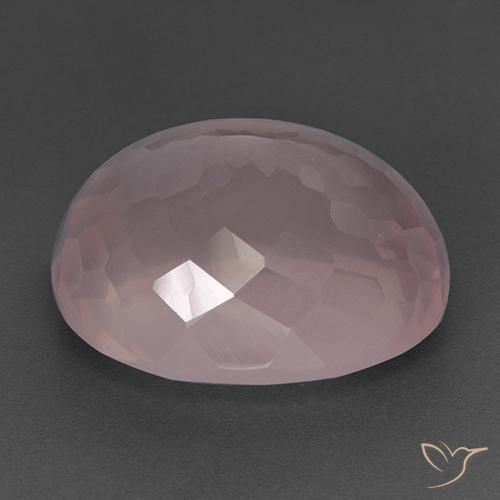 Rose Quartz Gemstone in 22.3 x 18.9 mm Size for Sale, Rose Quartz Stone in Rose Pink Color