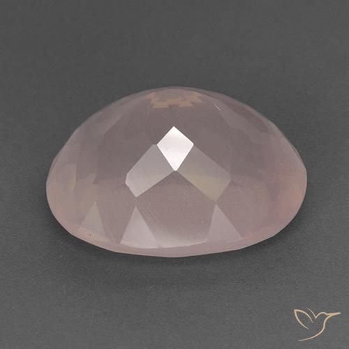 Rose Quartz Gemstone in 20.7 x 16.2 mm Size for Sale, Rose Quartz Stone in Medium Pink Color