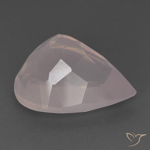 Rose Quartz Gemstone in 23.7 x 18.3 mm Size for Sale, Rose Quartz Stone in Light Coral Pink Color