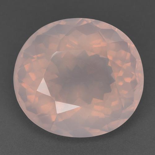 Medium Pink Розовый Кварц Камень - 22.3ct Фасетный Овал (ID: 525231)