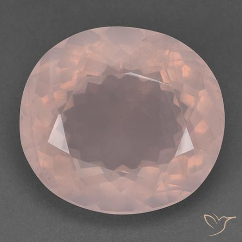 44.89 ct Oval Cut Rose Quartz, 24.8 x 22.7 mm From South Africa, Photo A