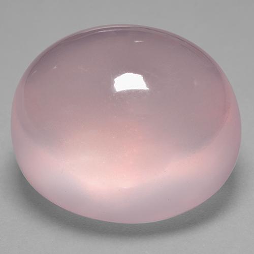 Rose Pink Rose Quartz Gem - 61.3ct Oval Cabochon (ID: 526913)