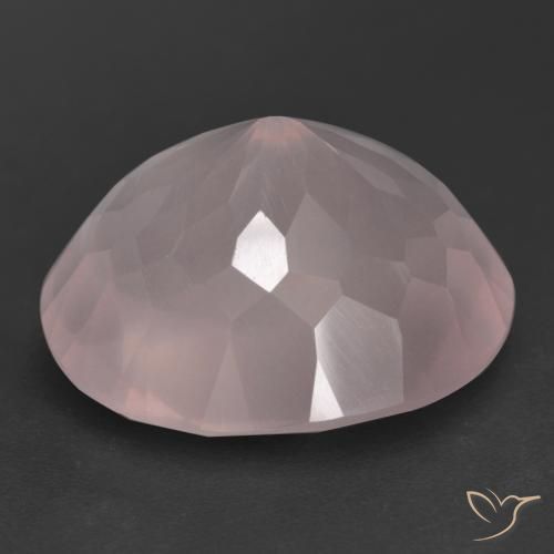 Rose Quartz Gemstone in 20.7 x 18.8 mm Size for Sale, Rose Quartz Stone in Rose Pink Color
