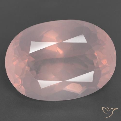 28.05ct Natural Vivid Pink Rose Quartz, Oval, Transparent