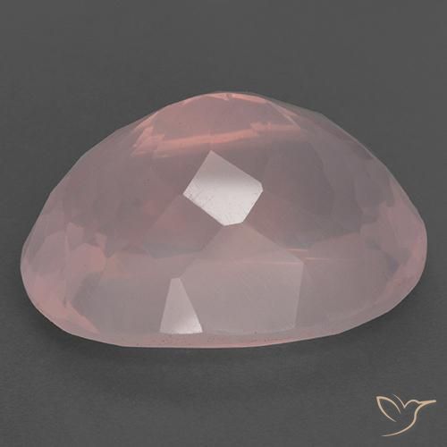 Rose Quartz Gemstone in 22.5 x 16.3 mm Size for Sale, Rose Quartz Stone in Vivid Pink Color