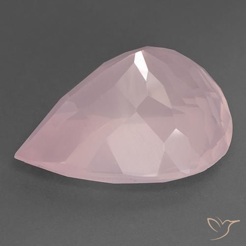Rose Quartz Gemstone in 27 x 20 mm (calibrated) Size for Sale, Rose Quartz Stone in Light Rose Pink Color