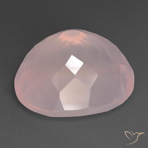 Rose Quartz Gemstone in 23.8 x 18.9 mm Size for Sale, Rose Quartz Stone in Light Pink Color