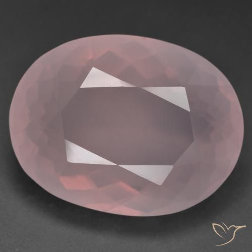 41.36 ct Oval Cut Rose Quartz, 25.9 x 19.9 mm From South Africa, Photo A