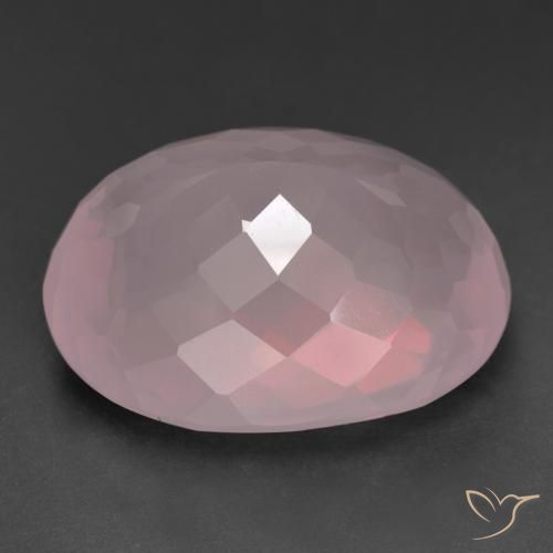 Rose Quartz Gemstone in 27 x 20 mm (calibrated) Size for Sale, Rose Quartz Stone in Medium Pink Color