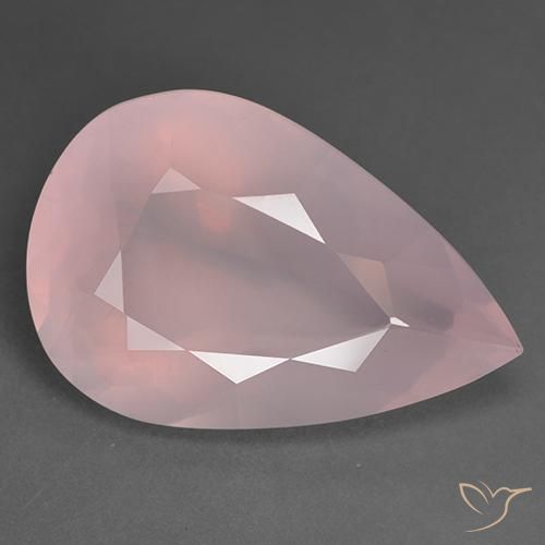 43,39 ct birnenschliff rosa Rosenquarz aus Südafrika, Größe 30 x 20,2mm, Garantiert natürlicher Edelstein, Transparent Reinheit, 1 Stück Rosenquarz in Rose-rosa Farbe, Mohs-Härte von 7 Geeignet für den täglichen Gebrauch im Schmuck, Photo A