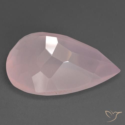 Rose Quartz Gemstone in 30 x 20.2 mm Size for Sale, Rose Quartz Stone in Rose Pink Color