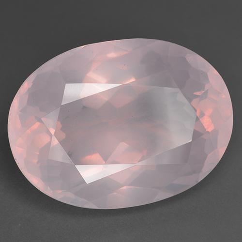 Cuarzo Rosa Rosado coral Ovalada de 47.38 ct de Sudáfrica, dimensión 27,6 x 20,3mm, piedra preciosa natural No tratado, claridad Transparente, Cuarzo Rosa Forma ovalada de 1 pieza, dureza de Mohs de 7 Adecuado para joyas de uso diario , Photo A