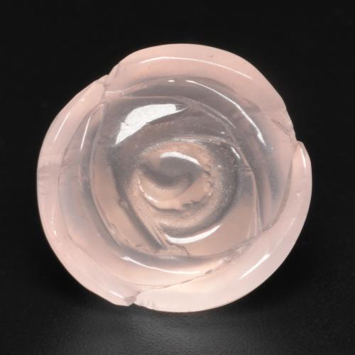 Quarzo rosa 16,8 x 5,1mm rosa Rosa intagliata dal Brasile, peso di 15,68 ct, gemma naturale non trattati in purezza Translucent, 1 pezzo Quarzo rosa - Colore: Rosa Corallo Chiaro, durezza Mohs di 7 adatto per gioielli da indossare ogni giorno, Photo A