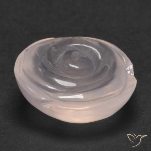Rose Quartz Gemstone in 18.2 x 17.8 mm Size for Sale, Rose Quartz Stone in Flamingo Pink Color